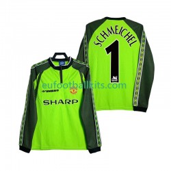 Manchester United Goalkeeper SCHMEICHEL 1 Retro Home Football Shirts 1998 2000 Men SS