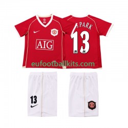 Manchester United J.S.PARK 13 Home Football Shirts Retro 2006 2007 Kids LS