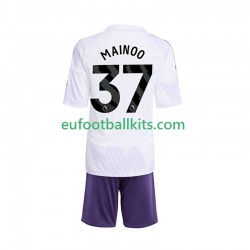 Manchester United Kobbie Mainoo 37 Away Football Shirts 2025-2026 Kids LS
