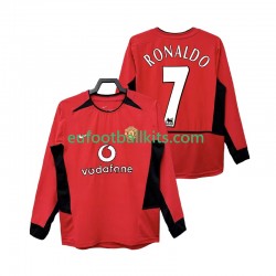 Manchester United RONALDO 7 Retro Home Football Shirts 2002 2004 Men SS