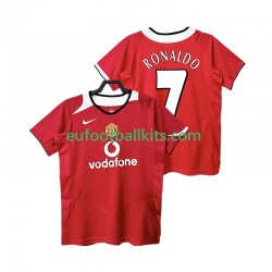 Manchester United RONALDO 7 Retro Home Football Shirts 2005 2006 Men LS