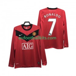 Manchester United RONALDO 7 Retro Home Football Shirts 2009 2010 Men SS