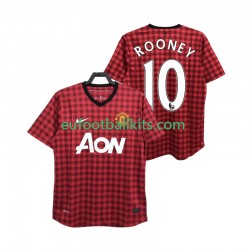 Manchester United ROONEY 10 Retro Home Football Shirts 2012 2013 Men LS