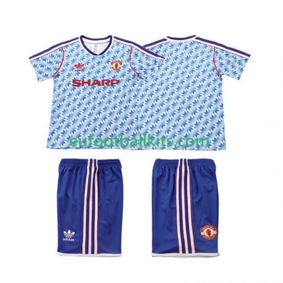 Manchester United Retro Away Football Shirts 1990 1992 Kids LS