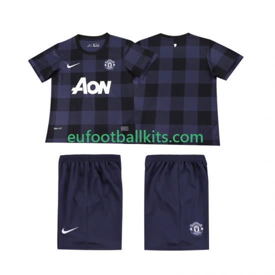Manchester United Retro Away Football Shirts 2013 2014 Kids LS