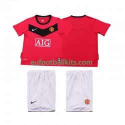 Manchester United Retro Home Football Shirts 2009 2010 Kids LS
