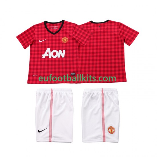 Manchester United Retro Home Football Shirts 2012 2013 Kids LS