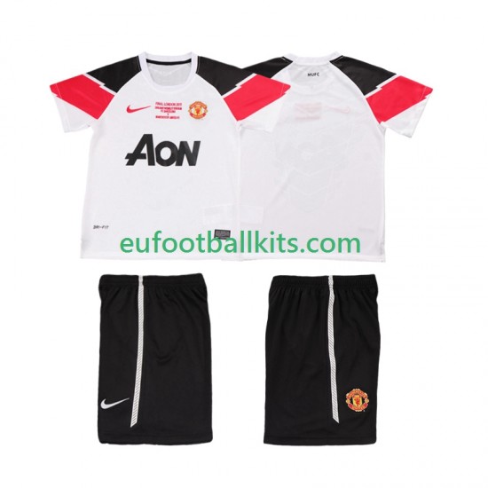 Manchester United Retro Third Football Shirts Champions League 2011 2012 Kids LS