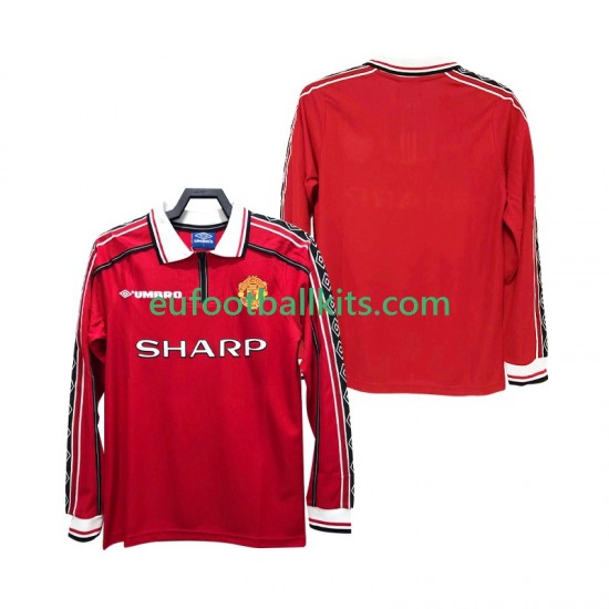 Manchester United Retro Home Football Shirts 1998 1999 Men SS