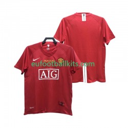 Manchester United Retro Home Football Shirts 2007 2008 Men LS