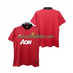Manchester United Retro Home Football Shirts 2013 2014 Men LS