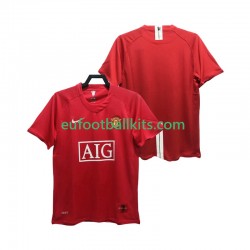 Manchester United Retro Home Football Shirts Premier League 2007 2008 Men LS