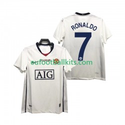 Manchester United Ronaldo 7 Retro Away Football Shirts Champions League 2008 2009 Men LS