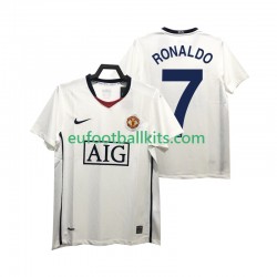 Manchester United Ronaldo 7 Retro Away Football Shirts Premier League 2008 2009 Men LS
