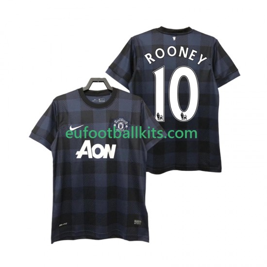 Manchester United Rooney 10 Retro Away Football Shirts 2013 2014 Men LS
