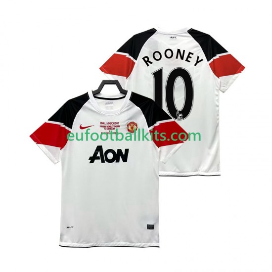 Manchester United Rooney 10 Retro Third Football Shirts Champions League 2011 2012 Men LS