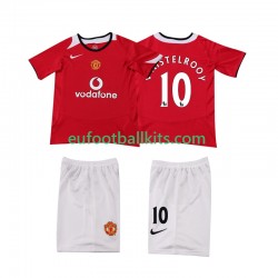 Manchester United Ruud van Nistelrooy Home Football Shirts Retro 2005 2006 Kids LS