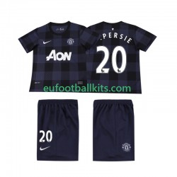 Manchester United V PERSIE 20 Retro Away Football Shirts 2013 2014 Kids LS