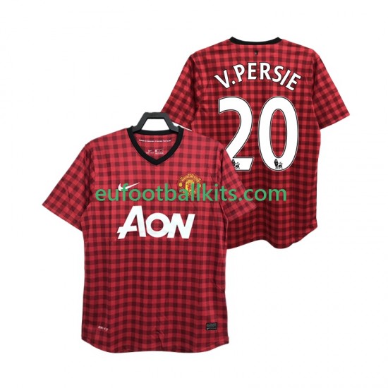 Manchester United V PERSIE 20 Retro Home Football Shirts 2012 2013 Men LS