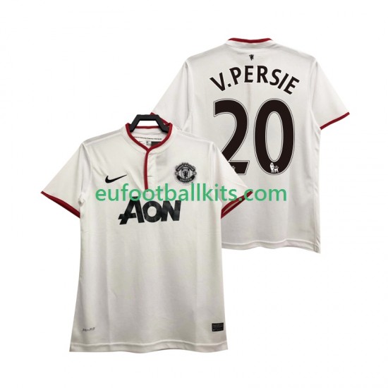 Manchester United V PERSIE 20 Retro Third Football Shirts 2013 2014 Men LS