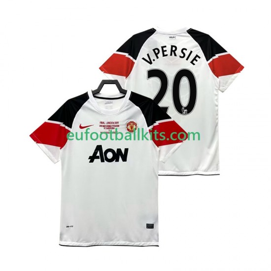 Manchester United V PERSIE 20 Retro Third Football Shirts Champions League 2011 2012 Men LS