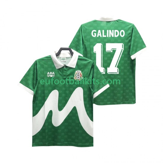 Mexico GALINDO 17 Retro Home Football Shirts 1995 Men LS
