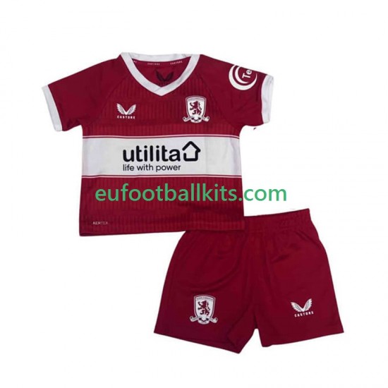 Middlesbrough Home Football Shirts 2025-2026 Kids LS