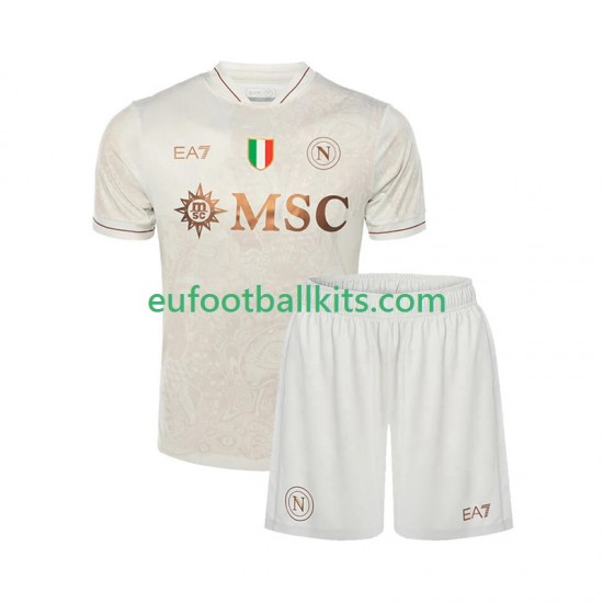 Napoli Away Football Shirts 2025-2026 Kids LS