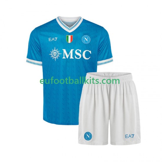 Napoli Home Football Shirts 2025-2026 Kids LS