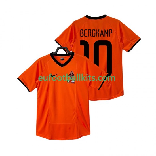 Netherlands BERGKAMP 10 Retro Home Football Shirts 2000 Men LS