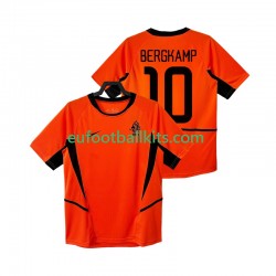 Netherlands BERGKAMP 10 Retro Home Football Shirts 2002 Men LS