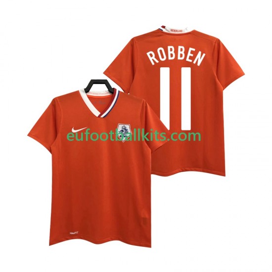 Netherlands ROBBEN 11 Retro Home Football Shirts 2008 Men LS