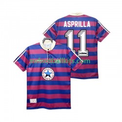 Newcastle United ASPRILLA 11 Retro Away Football Shirts 1995 1997 Men LS