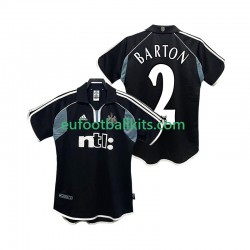 Newcastle United BARTON 2 Retro Away Football Shirts 2000 2001 Men LS