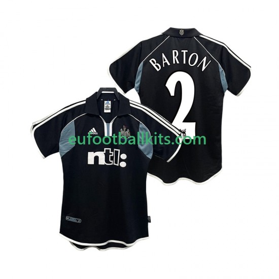Newcastle United BARTON 2 Retro Away Football Shirts 2000 2001 Men LS