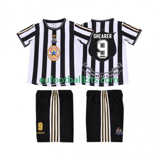 Newcastle United SHEARER 9 Retro Home Football Shirts 1997 1999 Kids LS
