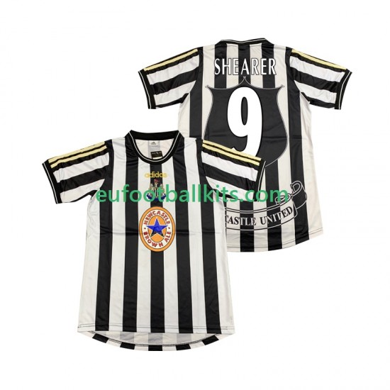 Newcastle United SHEARER 9 Retro Home Football Shirts 1997 1999 Men LS