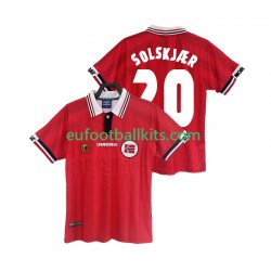 Norway Retro SOLSKJAER 20 Home Football Shirts 1998 Men LS