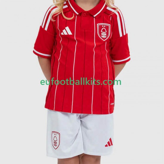 Nottingham Forest Home Football Shirts 2025-2026 Kids LS