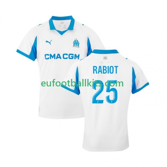 Olympique de Marseille Adrien Rabiot 25 Home Football Shirts 2025-2026 Men LS