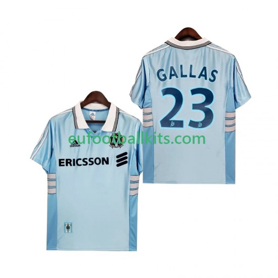 Olympique de Marseille Gallas 23 Retro Away Football Shirts 1998 1999 Men LS