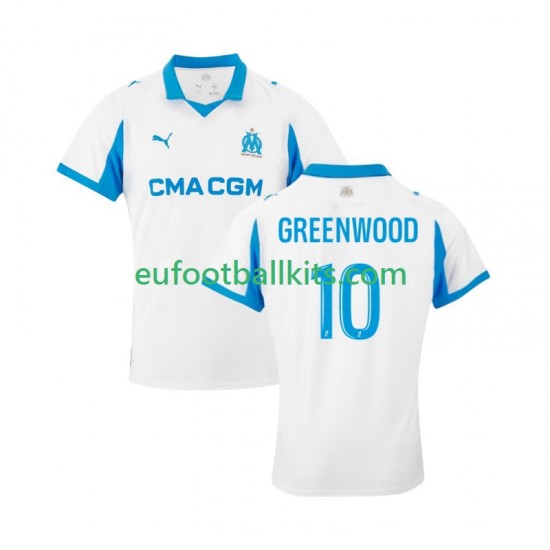 Olympique de Marseille Mason Greenwood 10 Home Football Shirts 2025-2026 Men LS