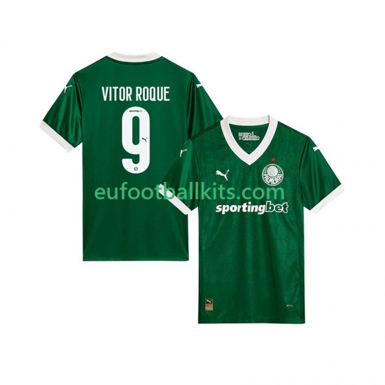 Palmeiras Vitor Roque 9 Home Football Shirts 2025-2026 Men LS