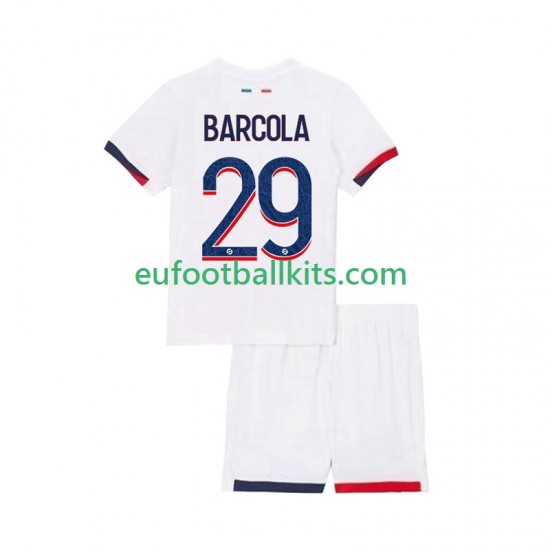 Paris Saint Germain Bradley Barcola 29 Away Football Shirts 2025-2026 Kids LS