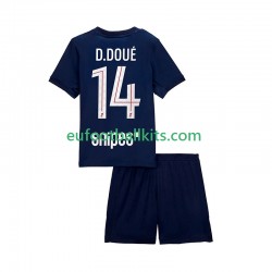 Paris Saint Germain Desire Doue 14 Home Football Shirts 2025-2026 Kids LS