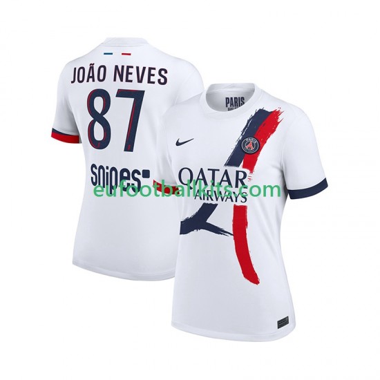Paris Saint Germain Joao Neves 87 Away Football Shirts 2025-2026 Men LS