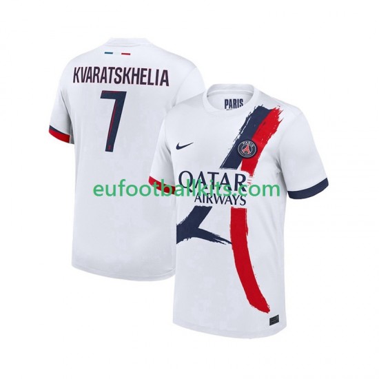 Paris Saint Germain Khvicha Kvaratskhelia 7 Away Football Shirts 2025-2026 Men LS