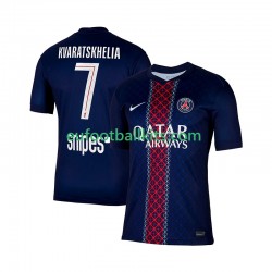 Paris Saint Germain Khvicha Kvaratskhelia 7 Home Football Shirts 2025-2026 Men LS