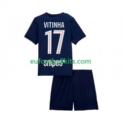 Paris Saint Germain Vitinha 17 Home Football Shirts 2025-2026 Kids LS