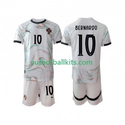 Portugal Bernardo Silva 10 Away Football Shirts 2025-2026 Kids LS